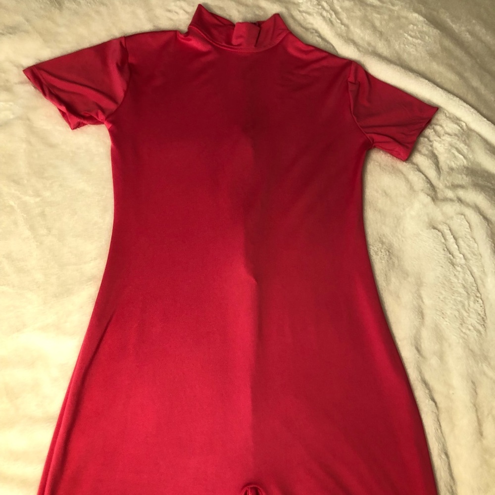 Hot pink romper